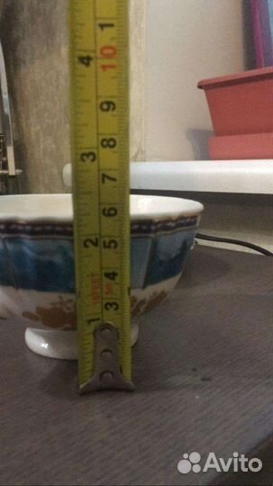 Чашка с блюдцем фарфор