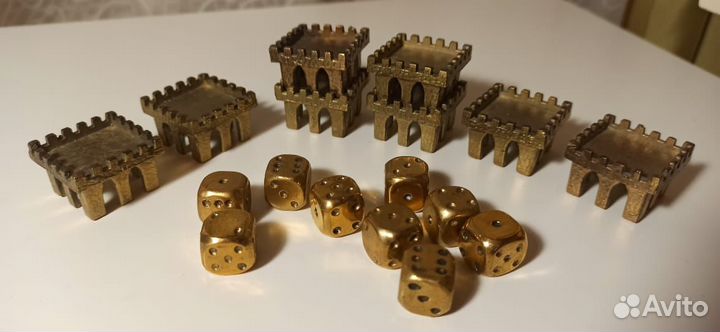 Солдатики миниатюры 40мм латунь бронза