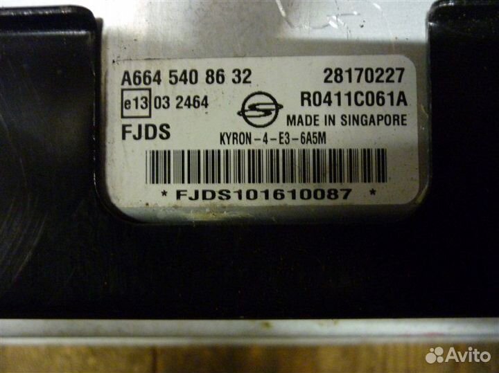 Блок управления двигателем Ssang Yong Kyron 2.0