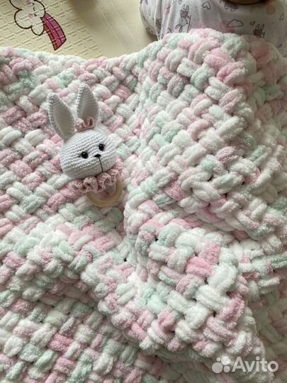 Плюшевый детский плед