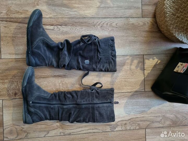 Замшевые сапоги Tamaris, 38