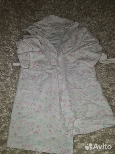 Халат махровый для девочки