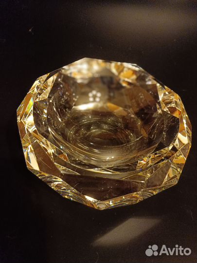 Пепельница граненая из оптического стекла