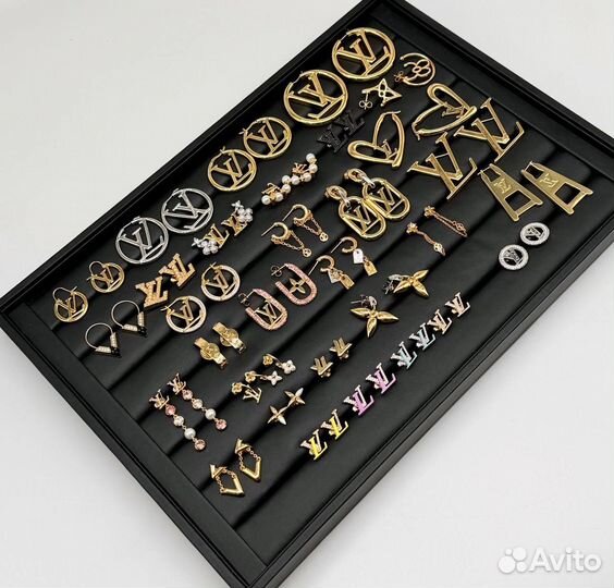 Серьги louis vuitton