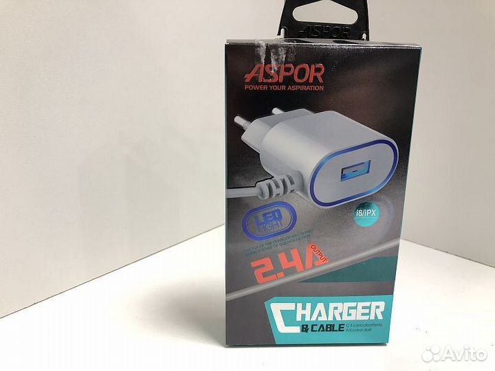 Сетевое зарядное устройство aspor Сетевое А802 5V