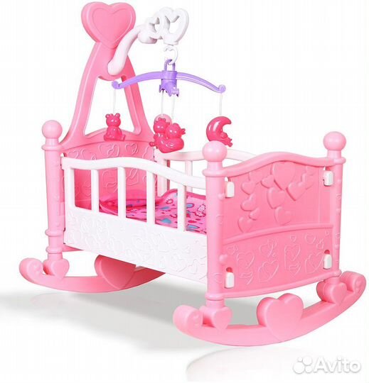 Кровать и коляска для кукол