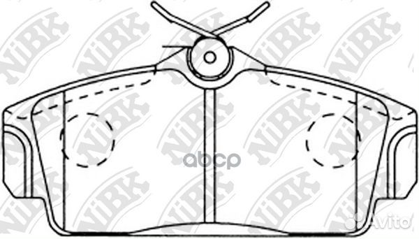 Колодки тормозные nissan almera 00/primera 9602