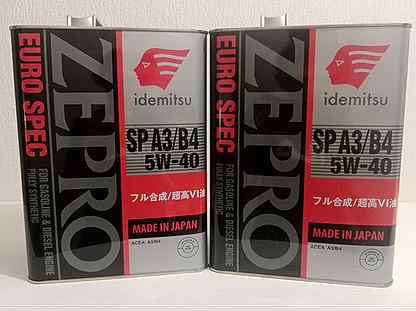 Масло Idemitsu Zepro SP 5w40 Япония