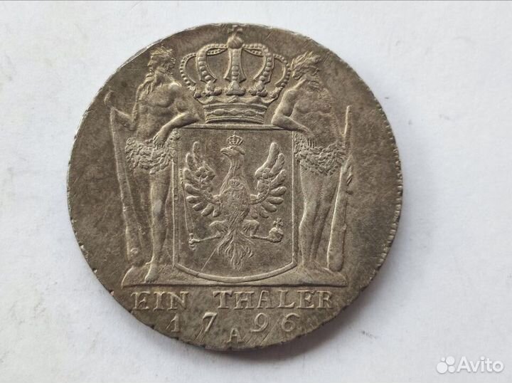 1 Талер 1796 А Пруссия Фридрих Вильгельм II