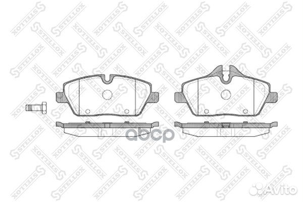 Колодки дисковые п. bmw e87 1.6 1.8d 04 перед