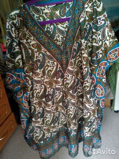 Восточная туника пляжная 50-56