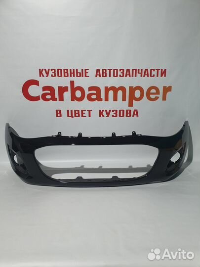 Передний на Ладу Калину 2 бампер Черная пантера