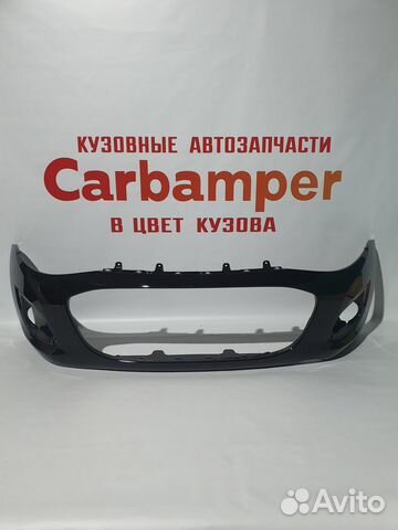 Передний на Ладу Калину 2 бампер Черная пантера