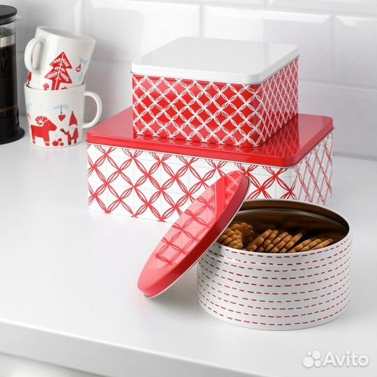 Винтерфест Набор ёмкостей 3шт Икея