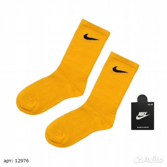 Носки Nike жёлтые