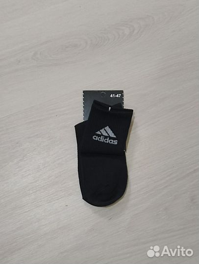 Носки adidas высокие черные 5 пар