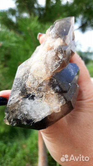 Раухтопаз Дымчатый Кварц Друза Кристалл