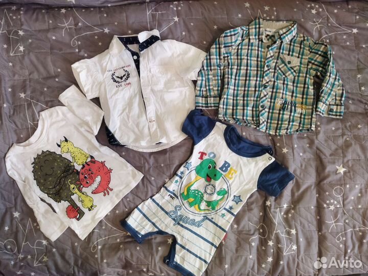 Вещи пакетом на мальчика, размер 74-80