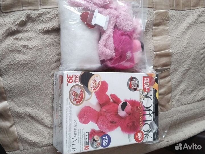 Мягкая игрушка Розовый лев,своими руками