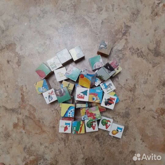 Кубики разные детские