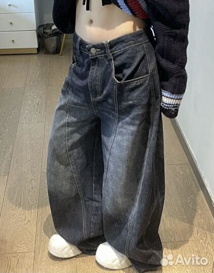Джинсы широкие sk8 y2k