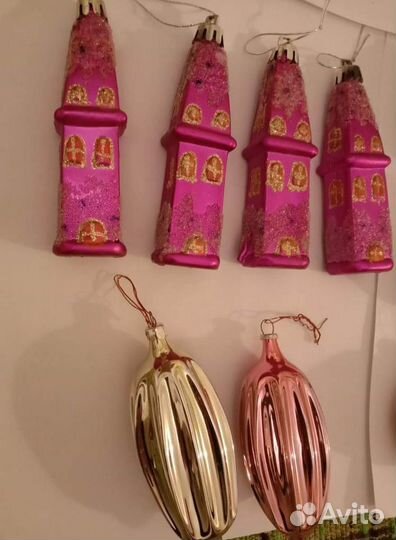 Елочные украшения 60-70-х годов 20 в