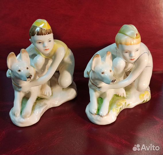 Статуэтка юный пограничник лфз СССР