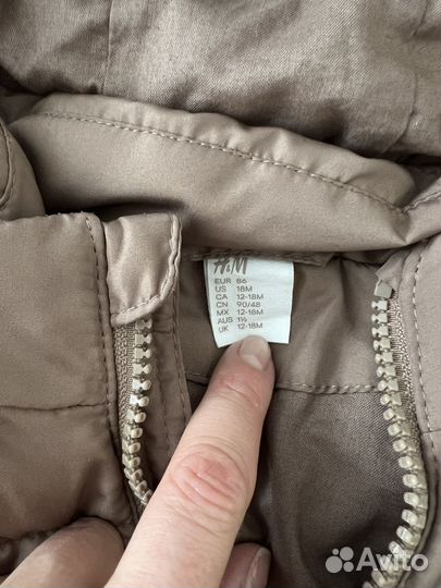 Пуховик детский hm 86