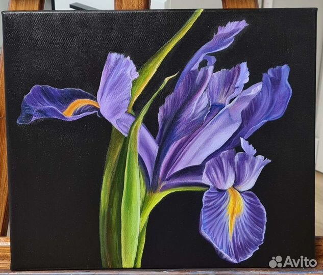 Картина маслом на холсте цветы
