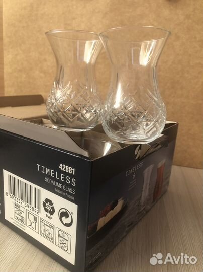 Стаканы армуды, бокалы под чай