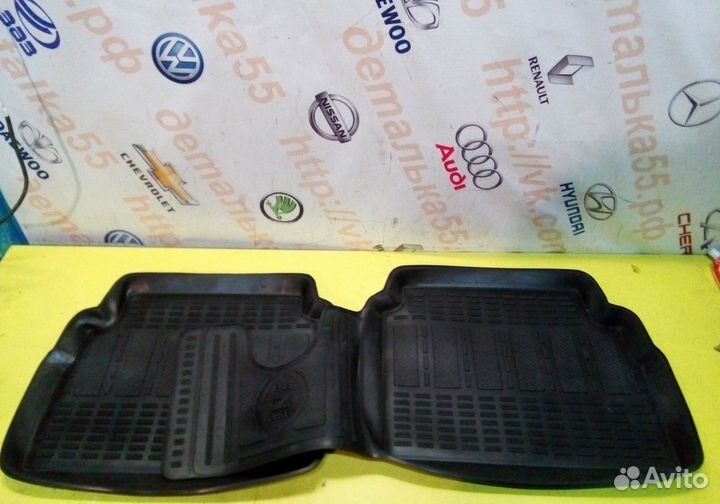 Коврики резиновые салона Skoda Super b с16г