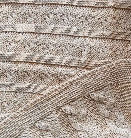 Плед хлопок 100% вязаный Amarobaby