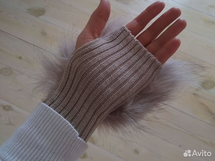 Перчатки безпалые, митенки