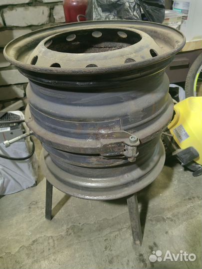 Печь для казана из дисков