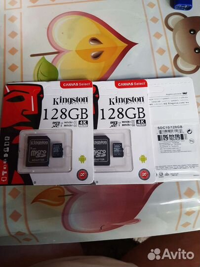 Карты памяти MicroSD 128 GB