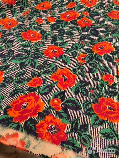 Ткань хлопок СССР винтаж 6.0 м