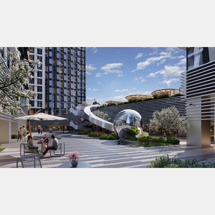 Апартаменты-студия, 19,6 м², 29/35 эт.