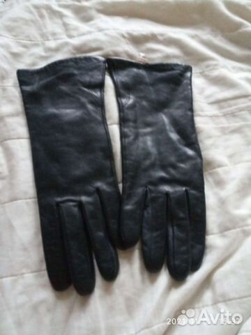 Перчатки женские кожаные раз.7 3/4 на шерстяной по