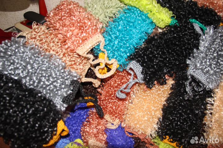 Мочалки ручной вязки