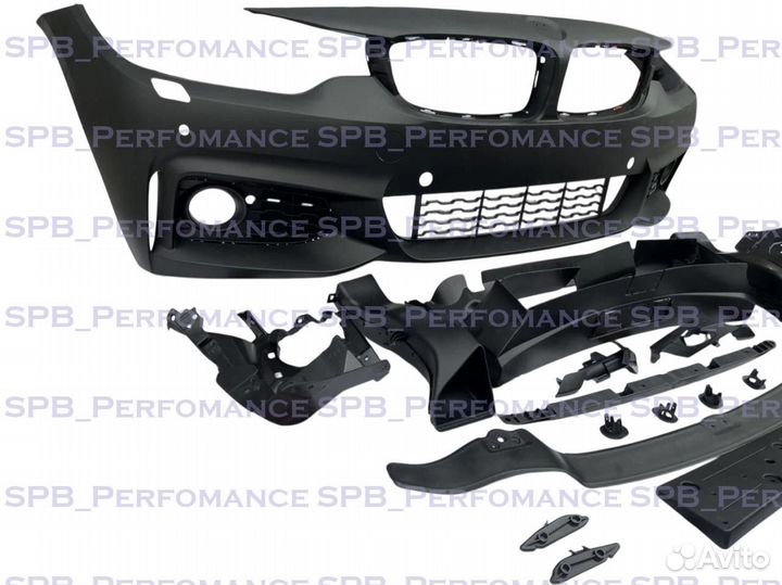 BMW F32 бампер м пакет M performance передний