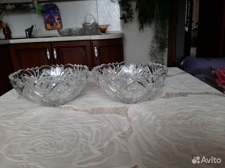 Хрустальная конфетница СССР