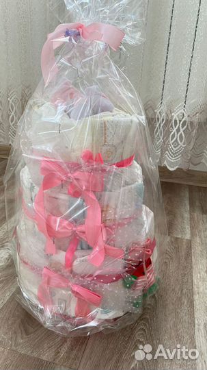 Торт из памперсов подгузников