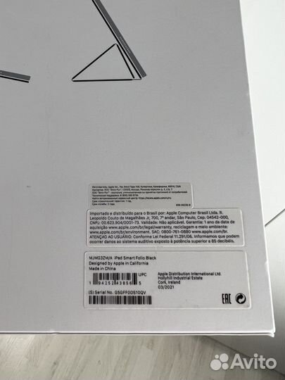 Чехол для iPad 12,9 M1 smart folio оригинал черный