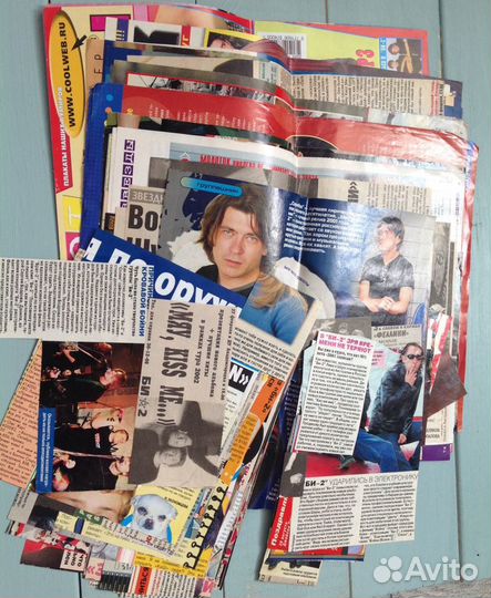 Вырезки из журналов Би-2 Сплин Мумий Тролль Киш