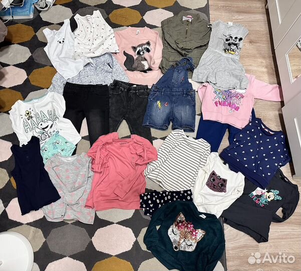 Большой пакет вещей на девочку 98-104