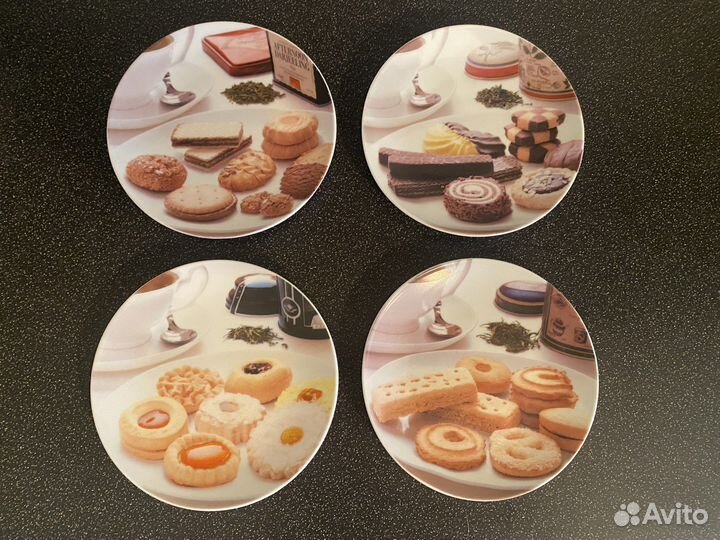 Набор тарелочек фарфор 4 шт