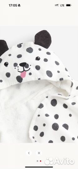 Новое детское полотенце H&M Home щенок