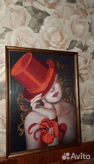 Картина вышитая бисером