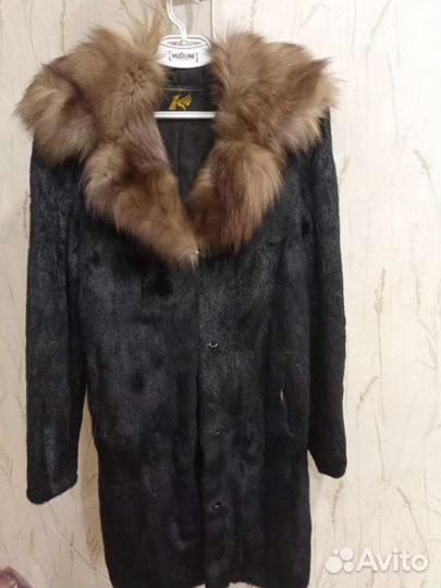 Шуба норковая с капюшоном 44 46