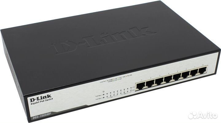 Новый Сетевое оборудование D-Link DGS-1008MP/A1A Н